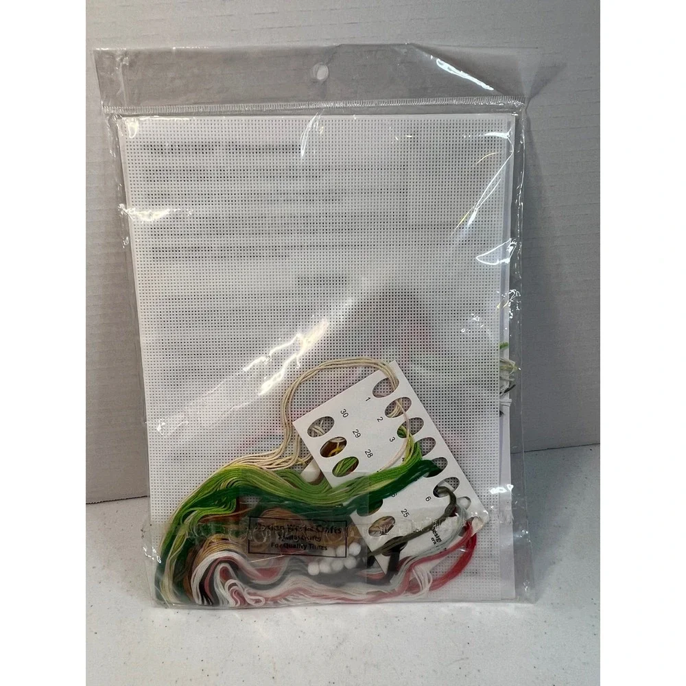 Design Works Crafts Sloths Christmas Ornament Kit 6878 Plastic Canvas DIY 6pc